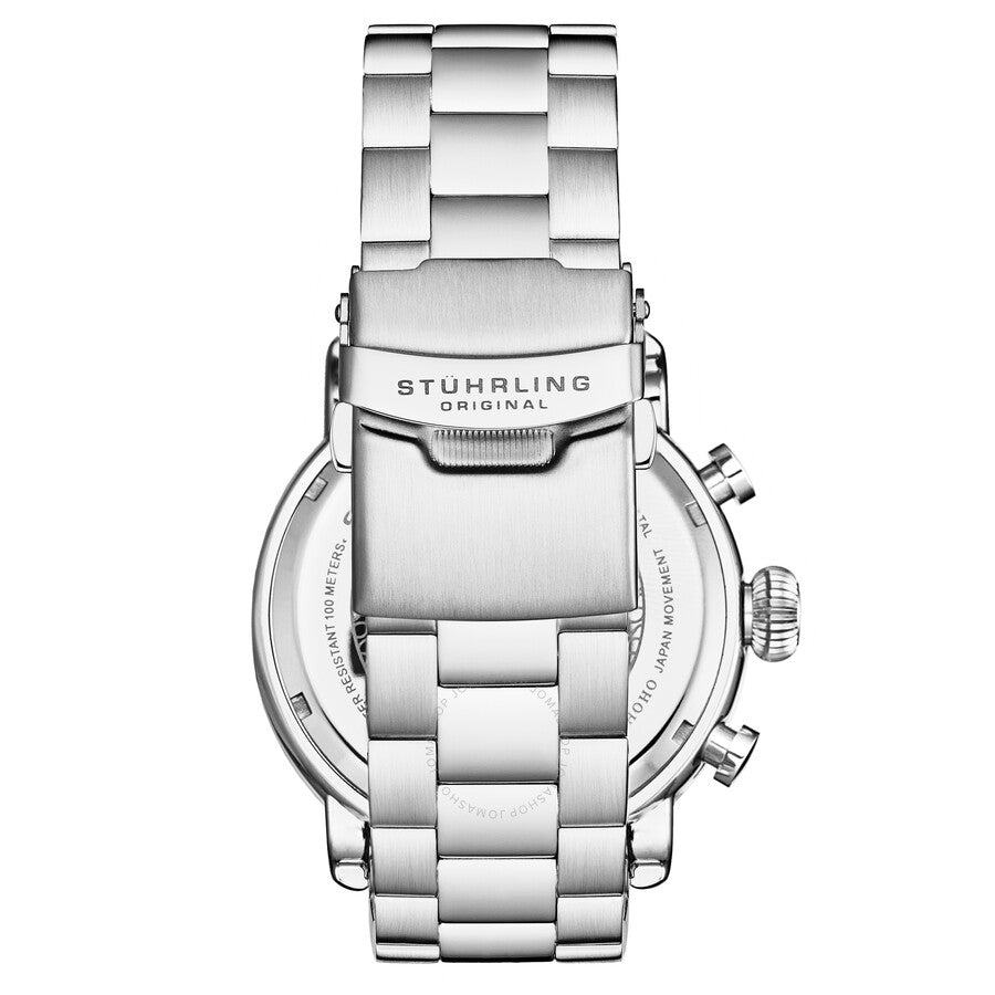 Stuhrling Original Monaco Chronograph Quartz Green Dial Men's Watch M17995 - Dawson Watches #3