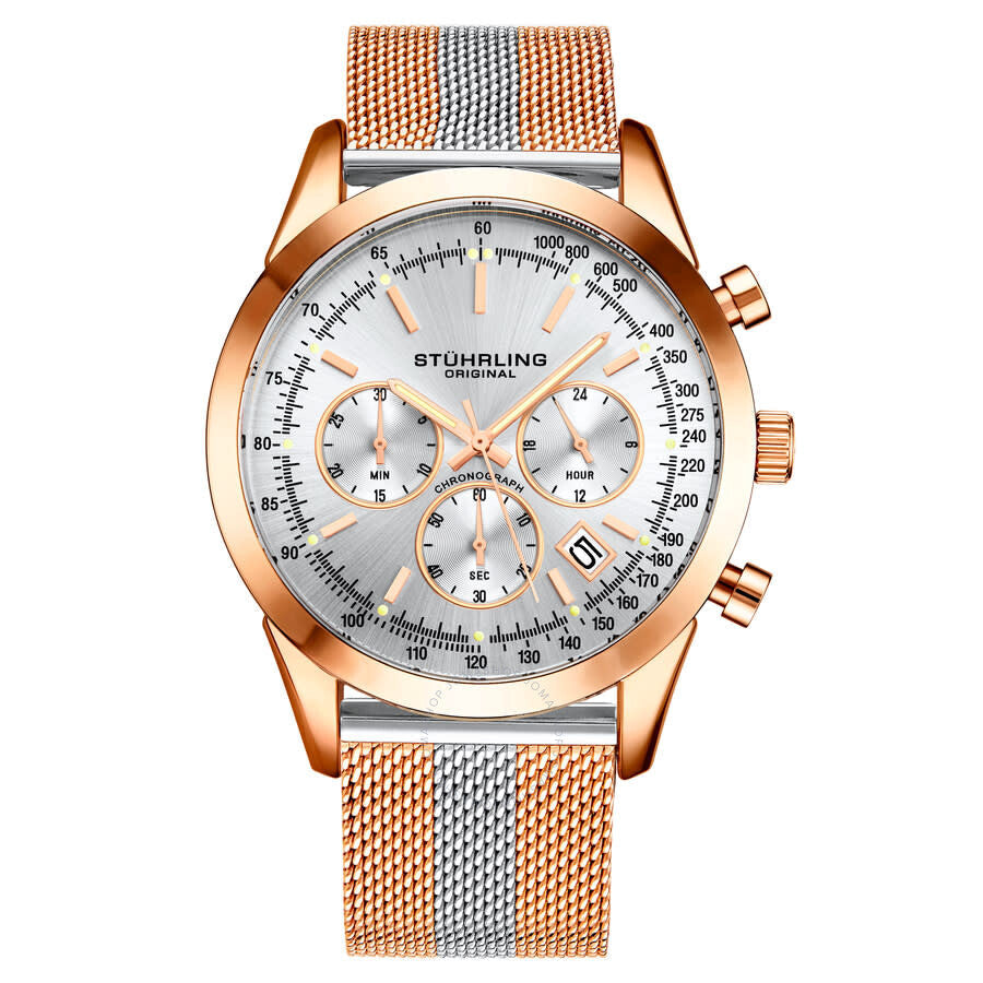 Stuhrling Original Monaco Silver-tone Dial Men's Watch M15859 - The Watches Men & Co