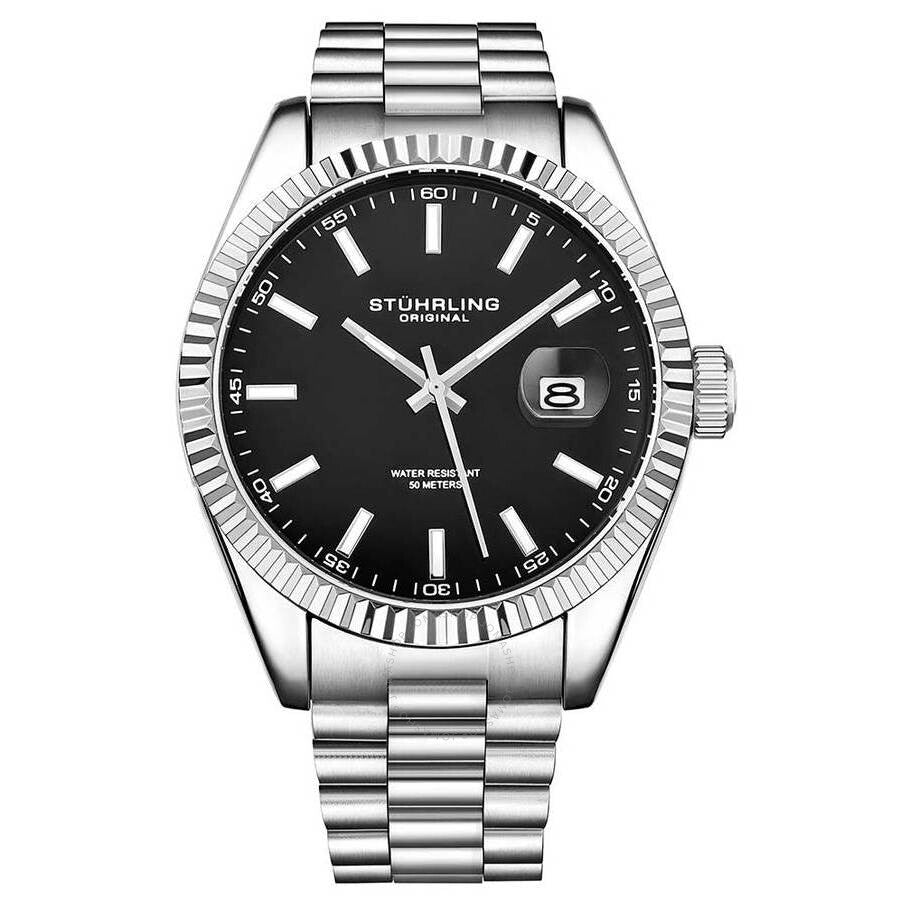 Stuhrling Original Symphony Black Dial Men's Watch M15692 - The Watches Men & Co