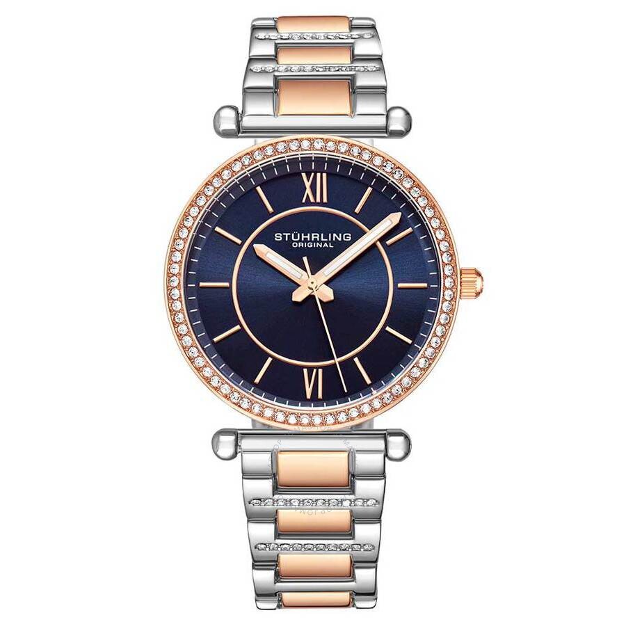 Stuhrling Original Symphony Blue Dial Ladies Watch M15612 - The Watches Men & Co