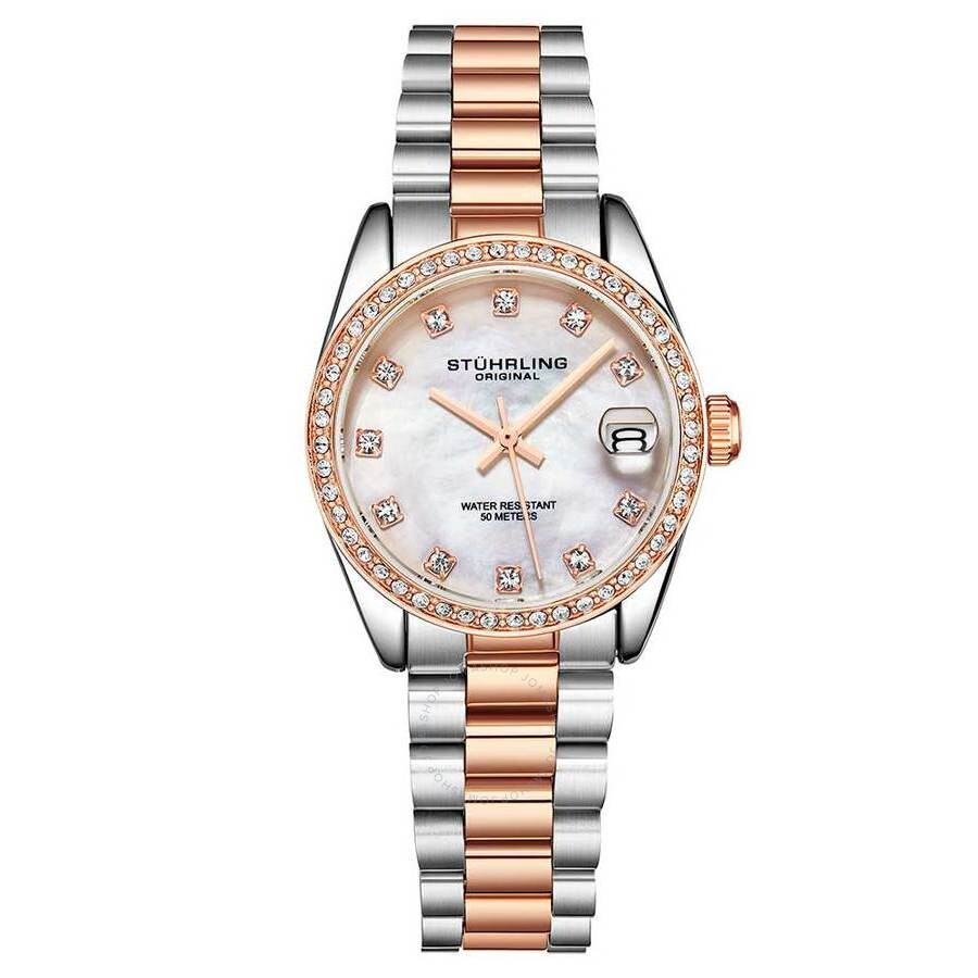 Stuhrling Original Vogue Silver-tone Dial Ladies Watch M15947 - The Watches Men & Co