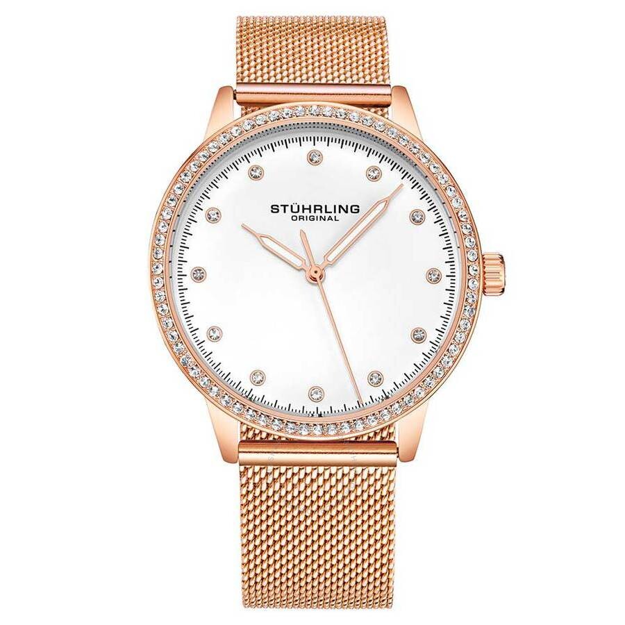 Stuhrling Original Vogue White Dial Ladies Watch M15608 - The Watches Men & Co