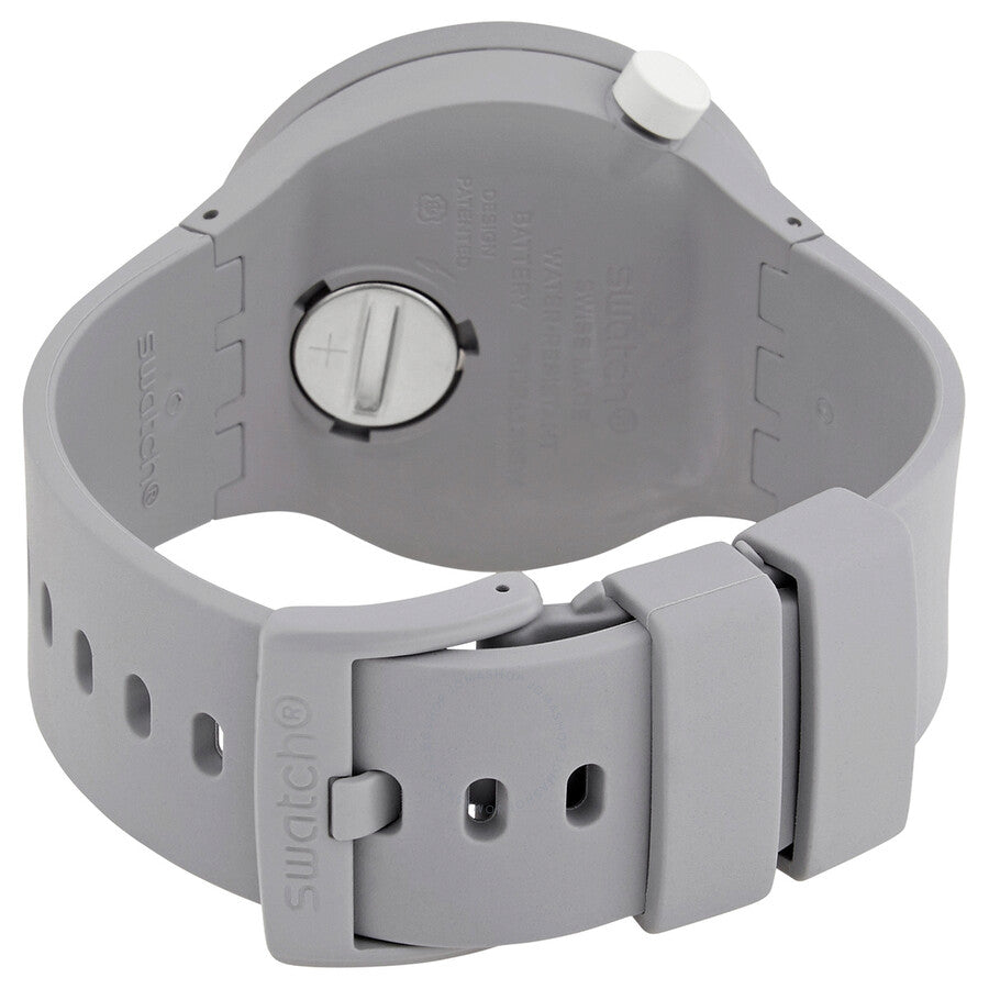 Swatch Bioceramic C-grey Quartz Transparent Grey Dial Unisex Watch SB03M100 - The Watches Men & Co #3