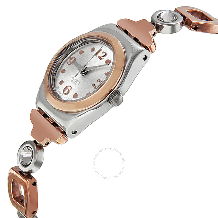 Swatch Irony Lady Passion Silver Dial Two-Tone Ladies Watch YSS234G - The Watches Men & Co #2