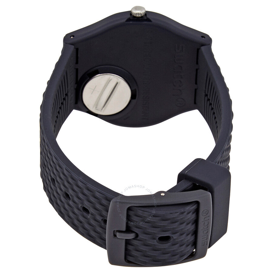 Swatch Laserata Quartz Dark Blue Dial Unisex Watch GN725 - The Watches Men & Co #3
