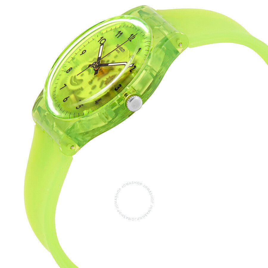 Swatch Lemon Flavour Quartz Green Transparent Dial Unisex Watch GG227 - The Watches Men & Co #2