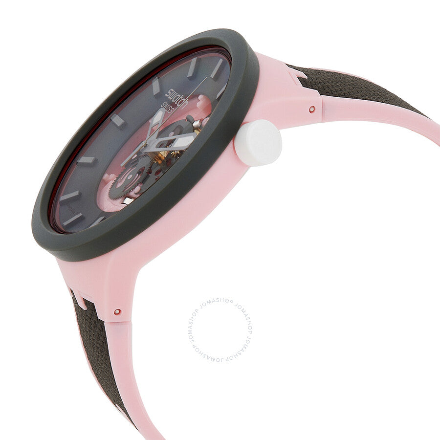 Swatch Misty Cliffs Quartz Grey Dial Ladies Watch SB05P100 - The Watches Men & Co #2