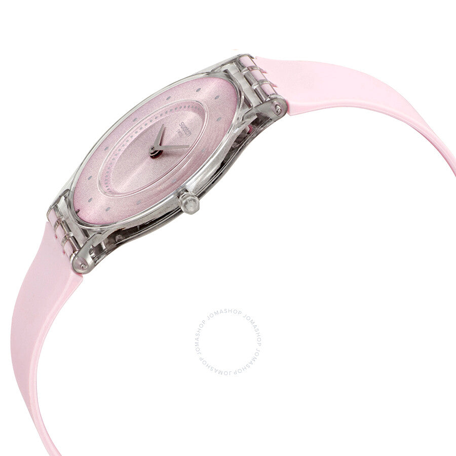 Swatch Pink Pastel Pink Dial Pink Rubber Ladies Watch SFE111 - The Watches Men & Co #2