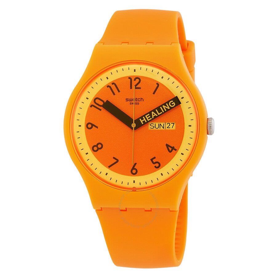 Swatch Pride Quartz Orange Dial Unisex Watch SO29O700 - The Watches Men & Co