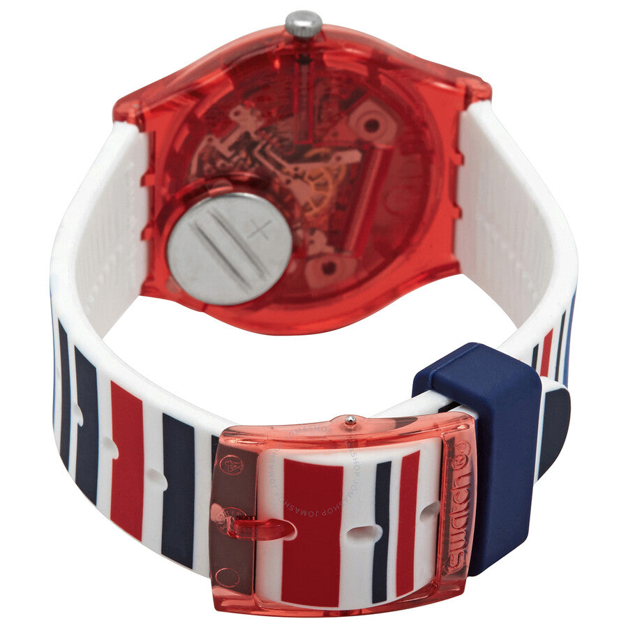 Swatch Sea Barcode Quartz White Dial Unisex Watch GR712 - The Watches Men & Co #3