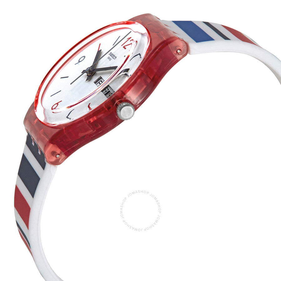 Swatch Sea Barcode Quartz White Dial Unisex Watch GR712 - The Watches Men & Co #2