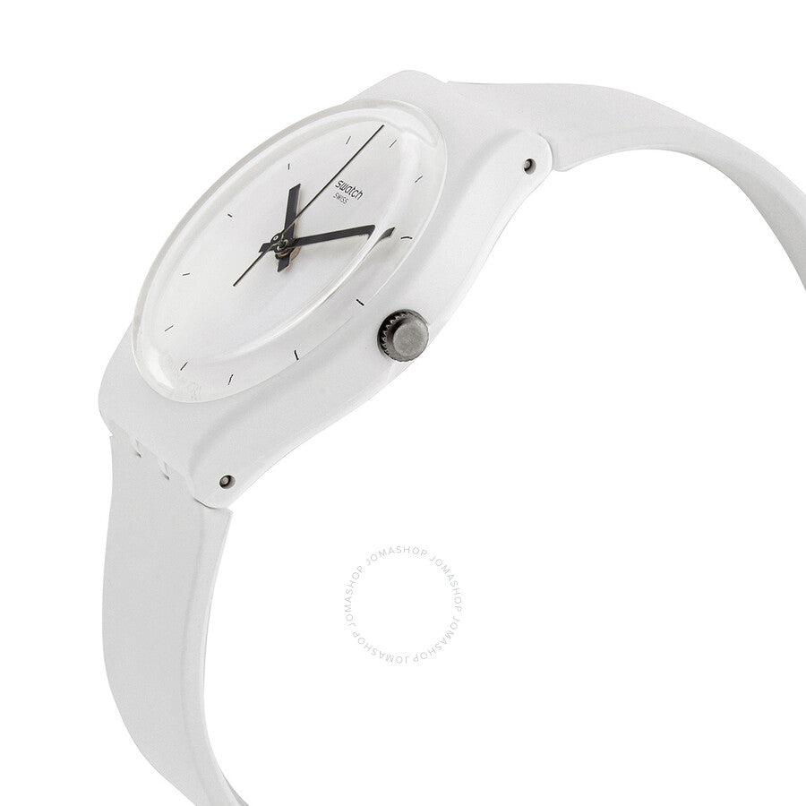 Swatch Think Time White Quartz White Dial Ladies Watch SO31W100 - The Watches Men & Co #2
