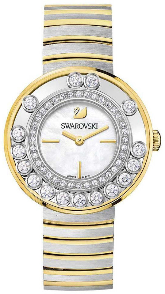 Swarovski Watch Lovely Crystals White Yellow Gold Tone 1187022 1187022 - Image 1
