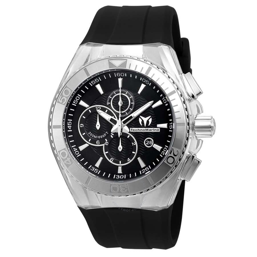 Technomarine Cruise Chronograph Black Dial Men's Watch 115042 - Dawson Watches