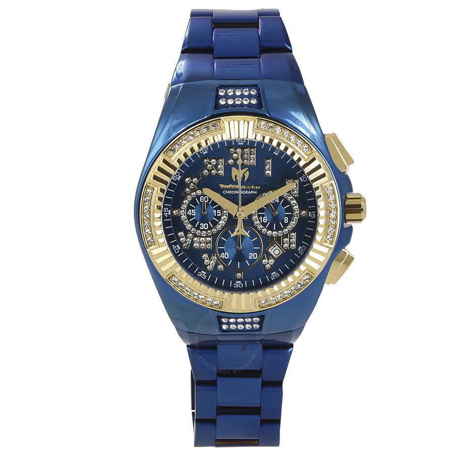 Technomarine Cruise Chronograph Quartz Crystal Blue Dial Men's Watch TM-121238 - Dawson Watches