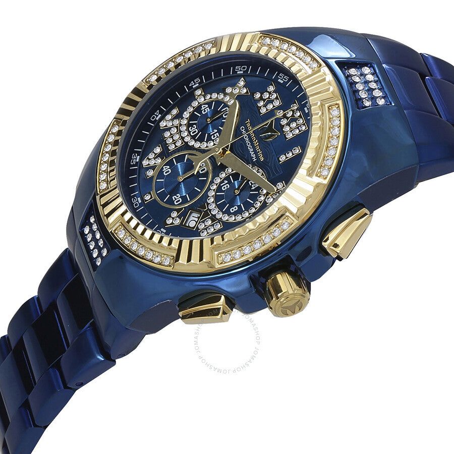 Technomarine Cruise Chronograph Quartz Crystal Blue Dial Men's Watch TM-121238 - Dawson Watches #2