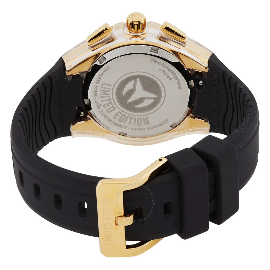 Technomarine Cruise Star Chronograph Quartz Crystal Black Dial Ladies Watch TM-121050 - The Watches Men & Co #3