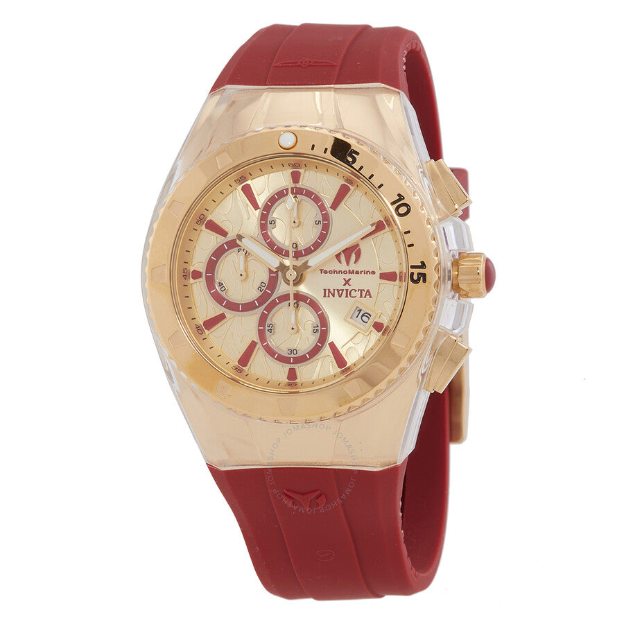 Technomarine Five Elements Chronograph Quartz Gold Dial Men's Watch TM-122004 - The Watches Men & Co