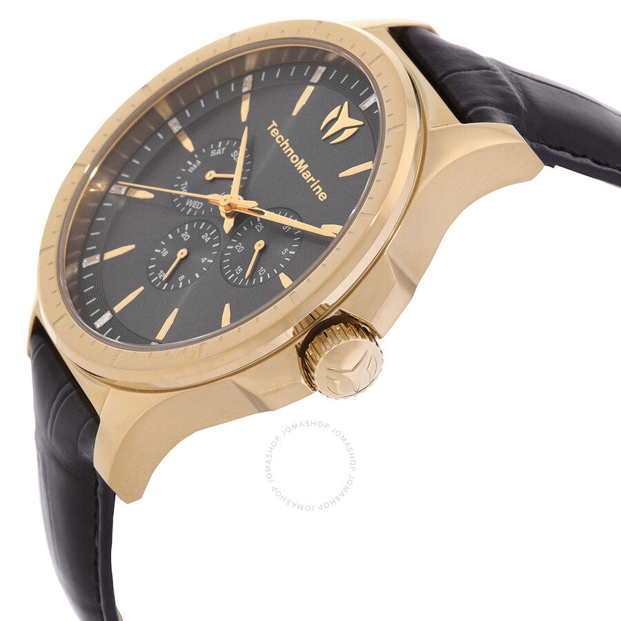 Technomarine MoonSun Date-Day Quartz Charcoal Dial Men's Watch TM-822029 - The Watches Men & Co #2