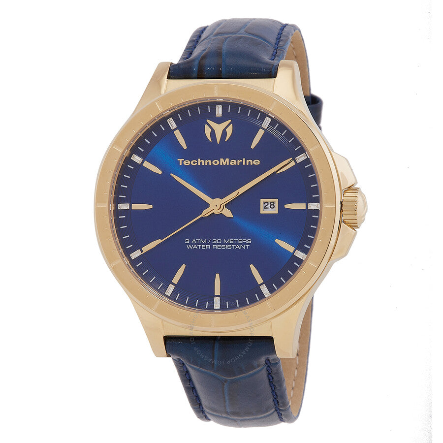 Technomarine MoonSun Date Quartz Blue Dial Men's Watch TM-822015 - The Watches Men & Co