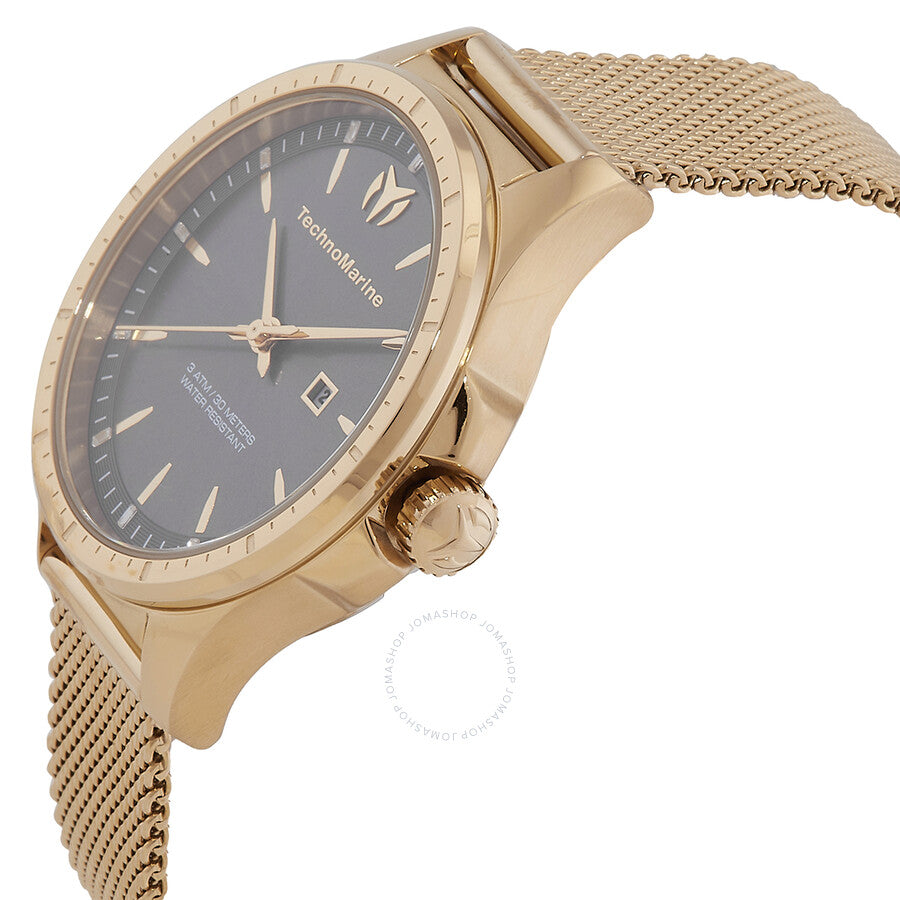 Technomarine MoonSun Date Quartz Charcoal Dial Ladies Watch TM-822037 - The Watches Men & Co #2