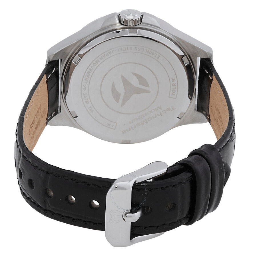 Technomarine MoonSun Date Quartz Charcoal Dial Ladies Watch TM-822040 - The Watches Men & Co #3