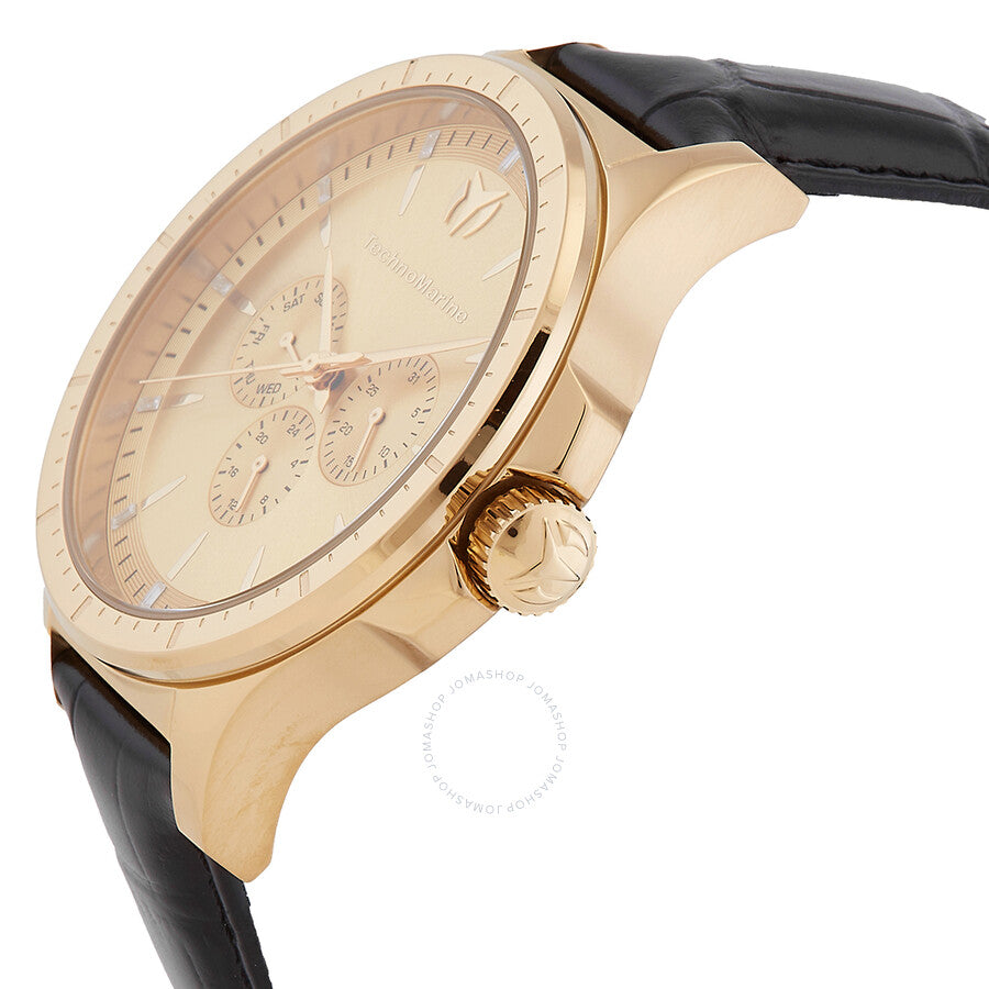 Technomarine MoonSun Date-Day Quartz Gold Dial Men's Watch TM-822031 - Dawson Watches #2