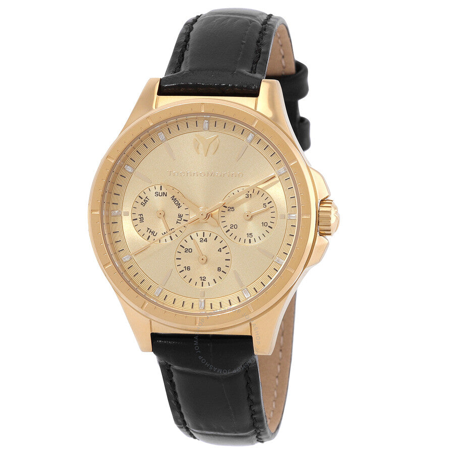 Technomarine MoonSun Quartz Gold Dial Unisex Watch TM-822060 - Dawson Watches