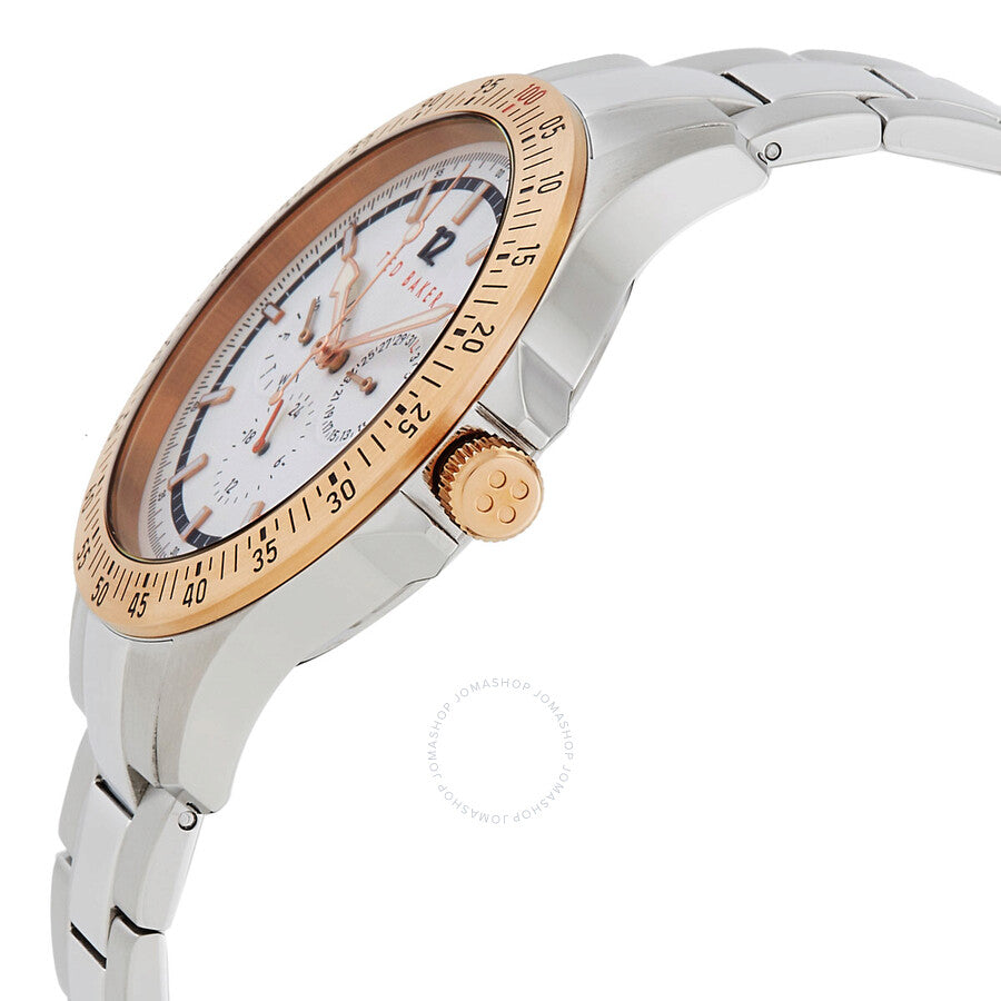 Ted Baker Multifunction Quartz White Dial Two-Tone Men's Watch BKPNTF006 - The Watches Men & Co #2