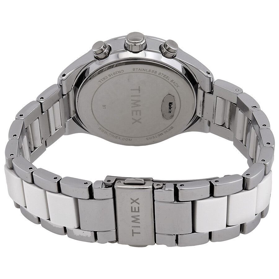 Timex Classic Chronograph Quartz Crystal Silver Dial Ladies Watch TW2V74700 - Dawson Watches #3