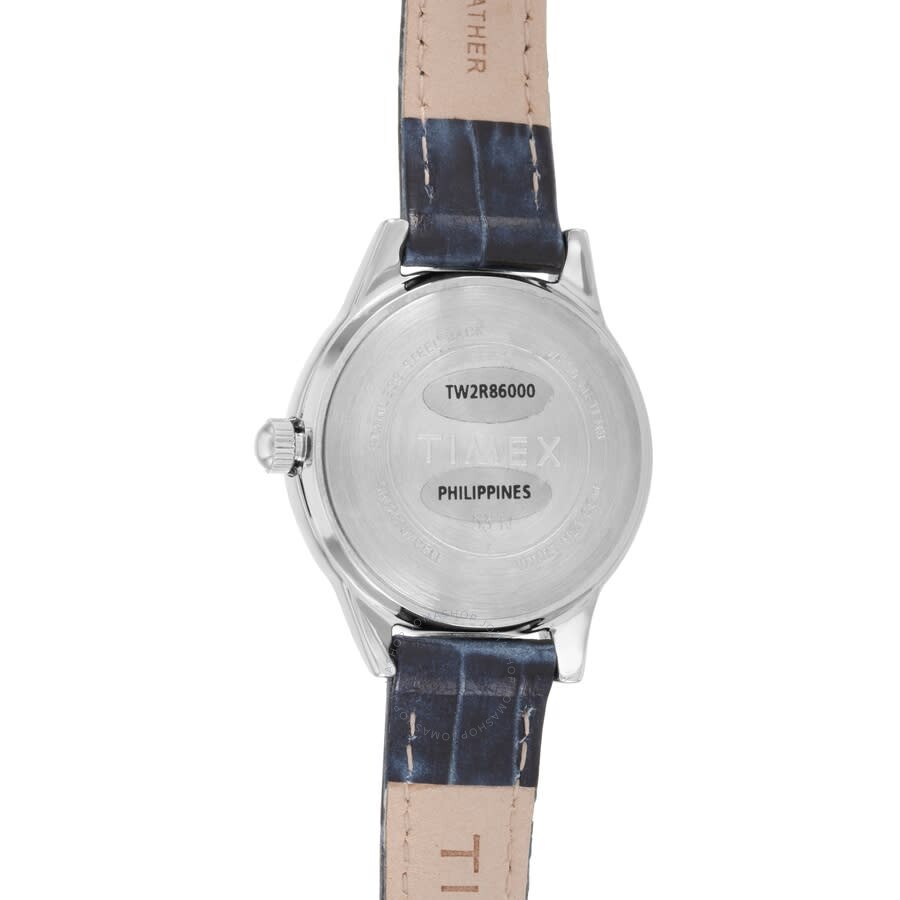 Timex Classic Quartz Silver Dial Ladies Watch TW2R86000 - The Watches Men & Co #2