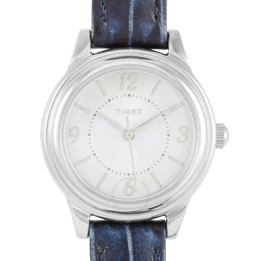 Timex Classic Quartz Silver Dial Ladies Watch TW2R86000 - The Watches Men & Co