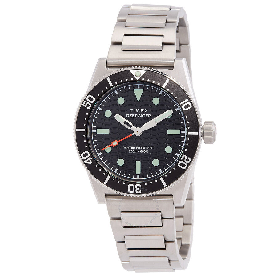 Timex Deepwater Reef Quartz Black Dial Men's Watch TW2W95200 - The Watches Men & Co