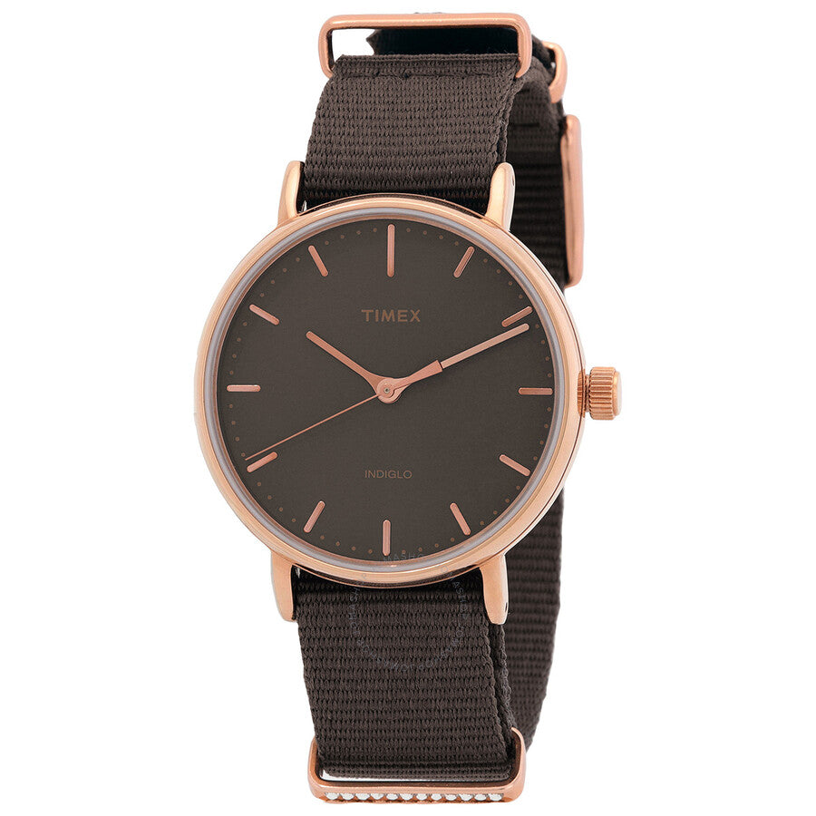 Timex Fairfield Quartz Brown Dial Ladies Watch TW2R48900 - Dawson Watches