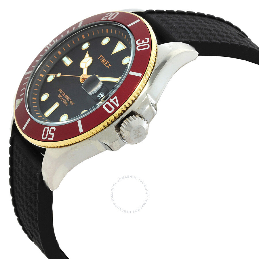 Timex Harborside Coast Quartz Black Dial Men's Watch TW2V27300 - The Watches Men & Co #2