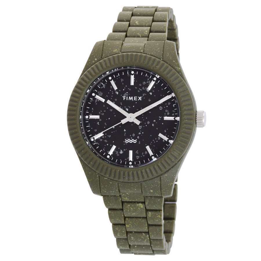 Timex Legacy Ocean Quartz Black Dial Men's Watch TW2V77100JR - The Watches Men & Co