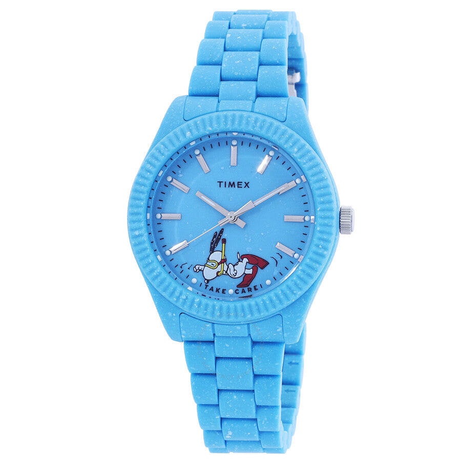 Timex Legacy Ocean X Peanuts Quartz Blue Dial Ladies Watch TW2V53200 - Dawson Watches