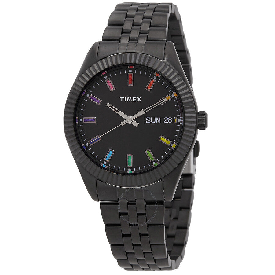Timex Legacy Rainbow Quartz Black Dial Ladies Watch TW2V61700 - The Watches Men & Co