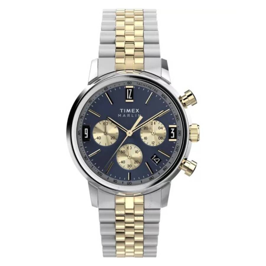 Timex Marlin Chronograph Quartz Blue Dial Men's Watch TW2W60200 - The Watches Men & Co