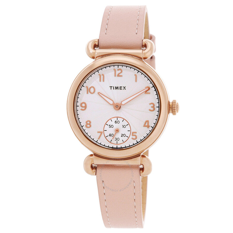 Timex Model 23 Quartz Silver Dial Ladies Watch TW2T88400VQ - The Watches Men & Co