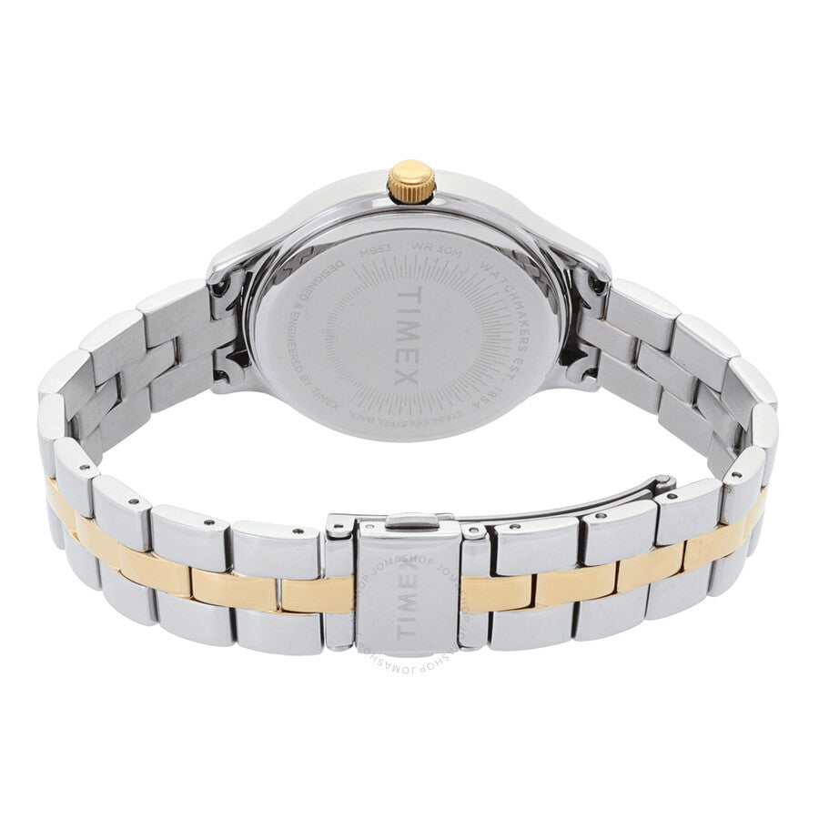 Timex Peyton Quartz White Dial Ladies Watch TW2V06500 - The Watches Men & Co #3