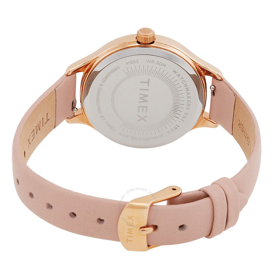 Timex Peyton Quartz White Dial Ladies Watch TW2V06700 - The Watches Men & Co #3