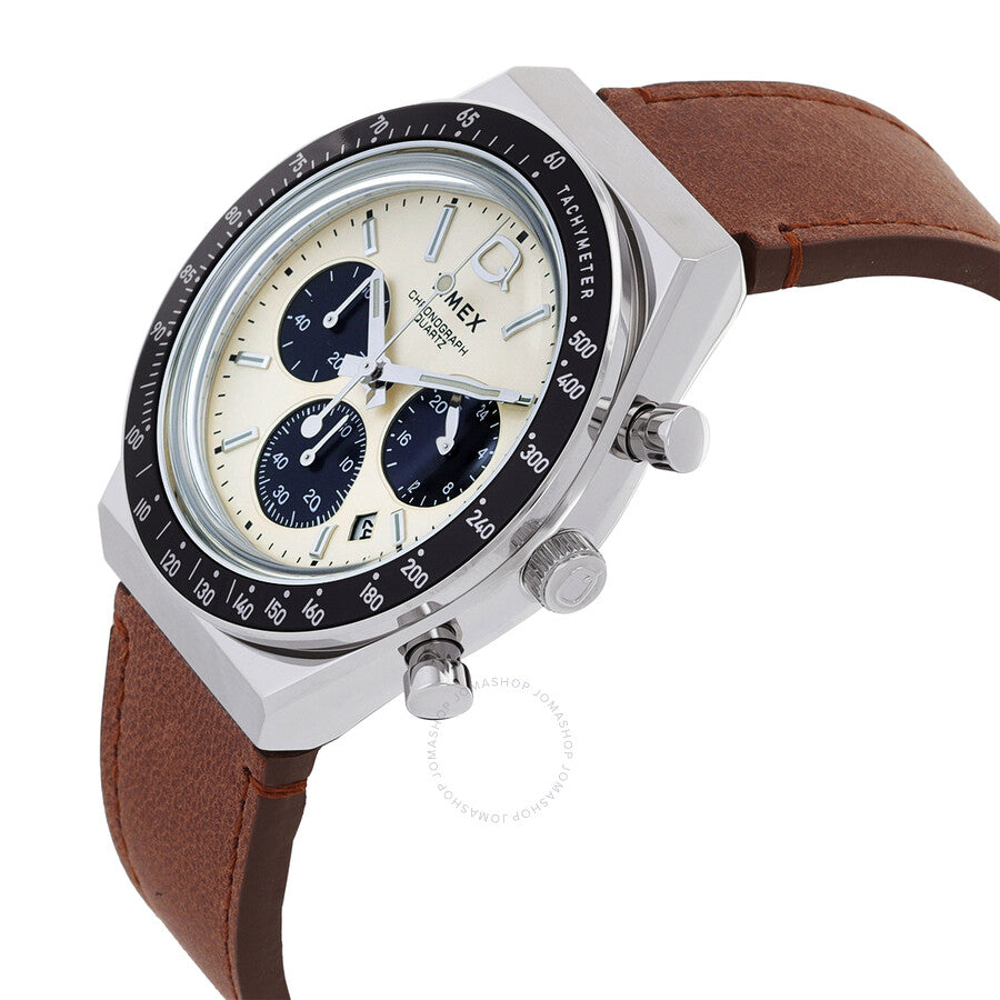Timex Q Chronograph Quartz Cream Dial Men's Watch TW2V42800