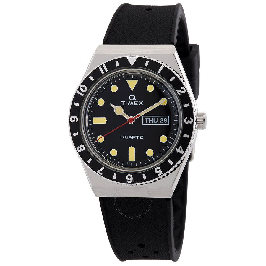 Timex Q Timex Quartz Black Dial Men's Watch TW2V32000 - The Watches Men & Co