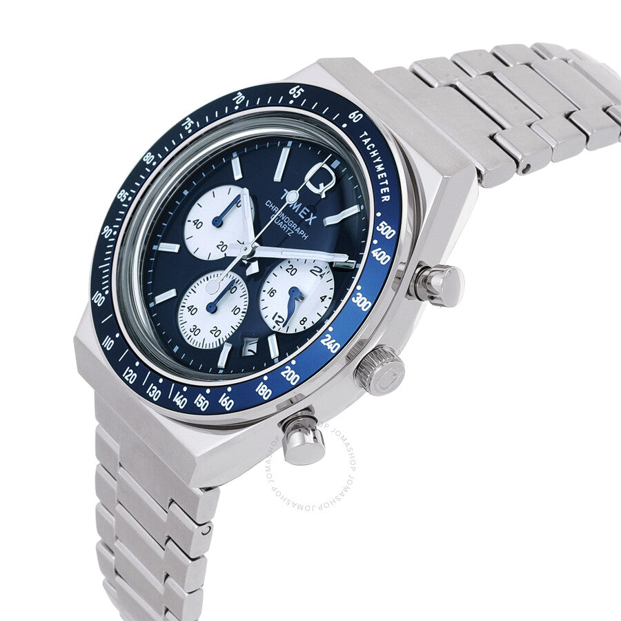 Timex Q Timex Chronograph Quartz Blue Dial Men's Watch TW2W51600 - Dawson Watches #2