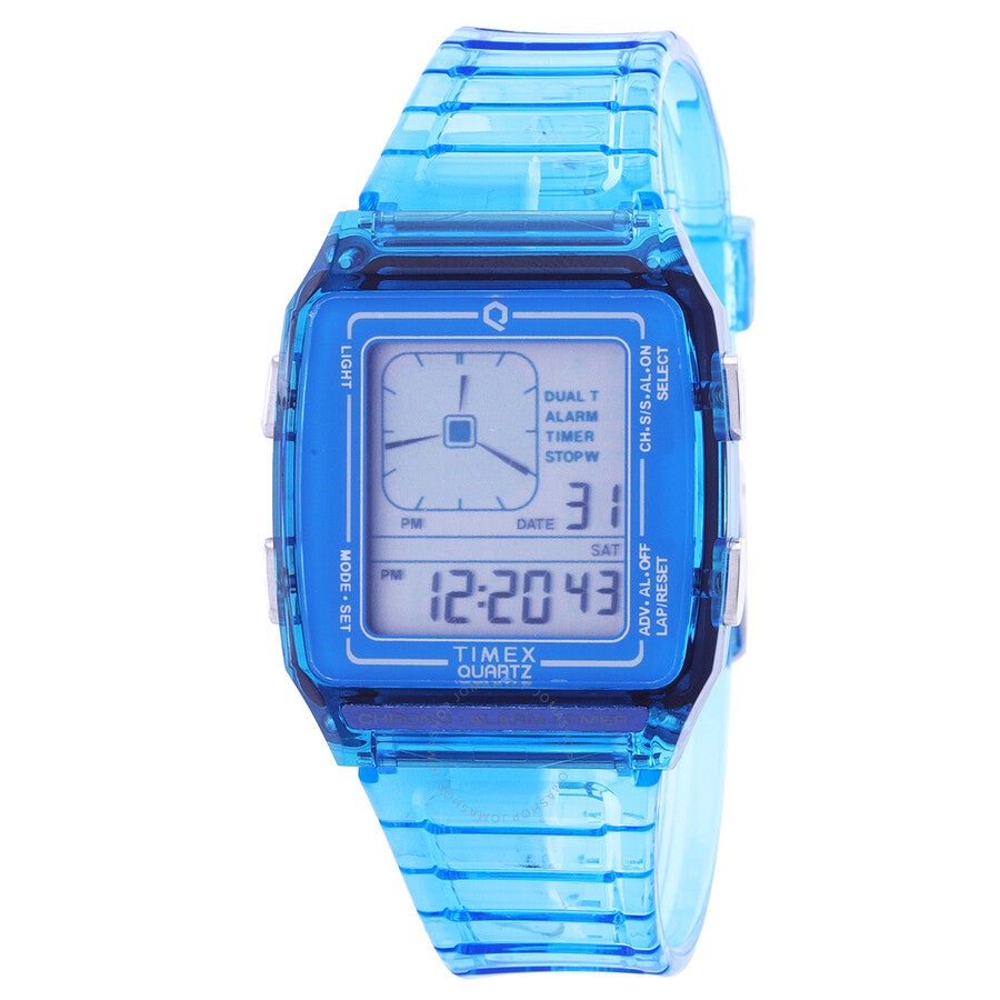 Timex Q Timex LCA Alarm Quartz Digital Resin Unisex Watch TW2W45100 - Dawson Watches