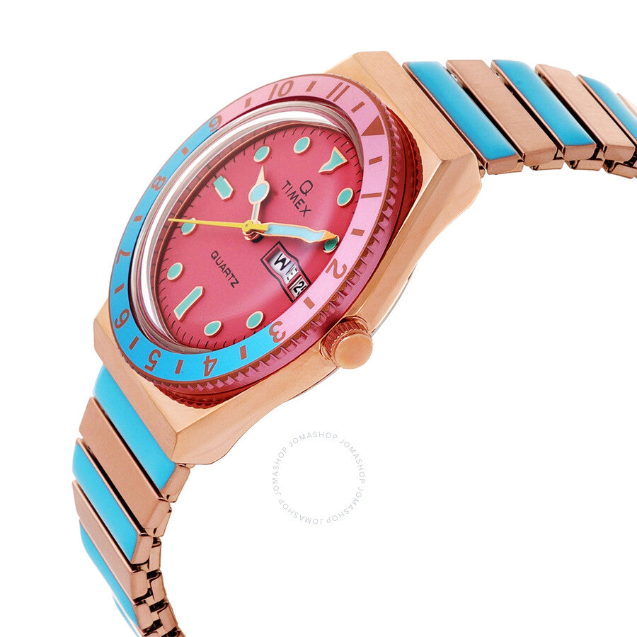 Timex Q Timex Malibu Quartz Pink Dial Ladies Watch TW2U81500 - Dawson Watches #2