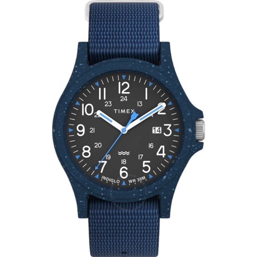 Timex Reclaim Ocean Quartz Black Dial Men's Watch TW2V81800 - The Watches Men & Co