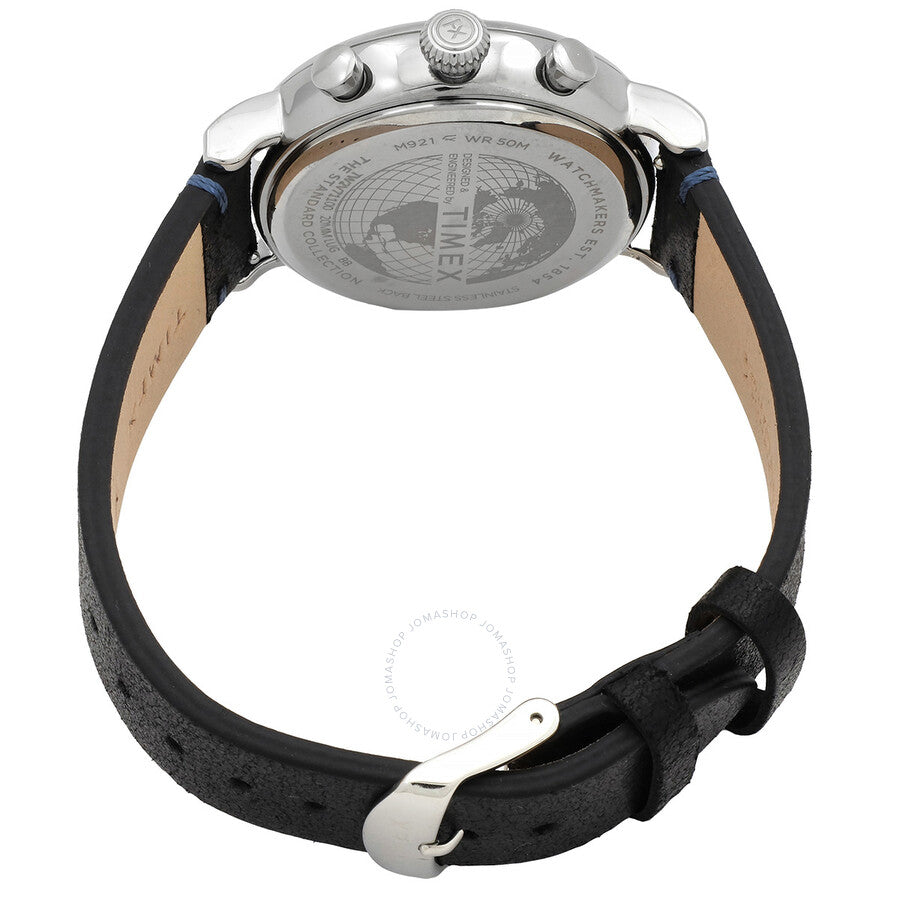 Timex Standard Chronograph Quartz Blue Dial Men's Watch TW2V71100 - The Watches Men & Co #3
