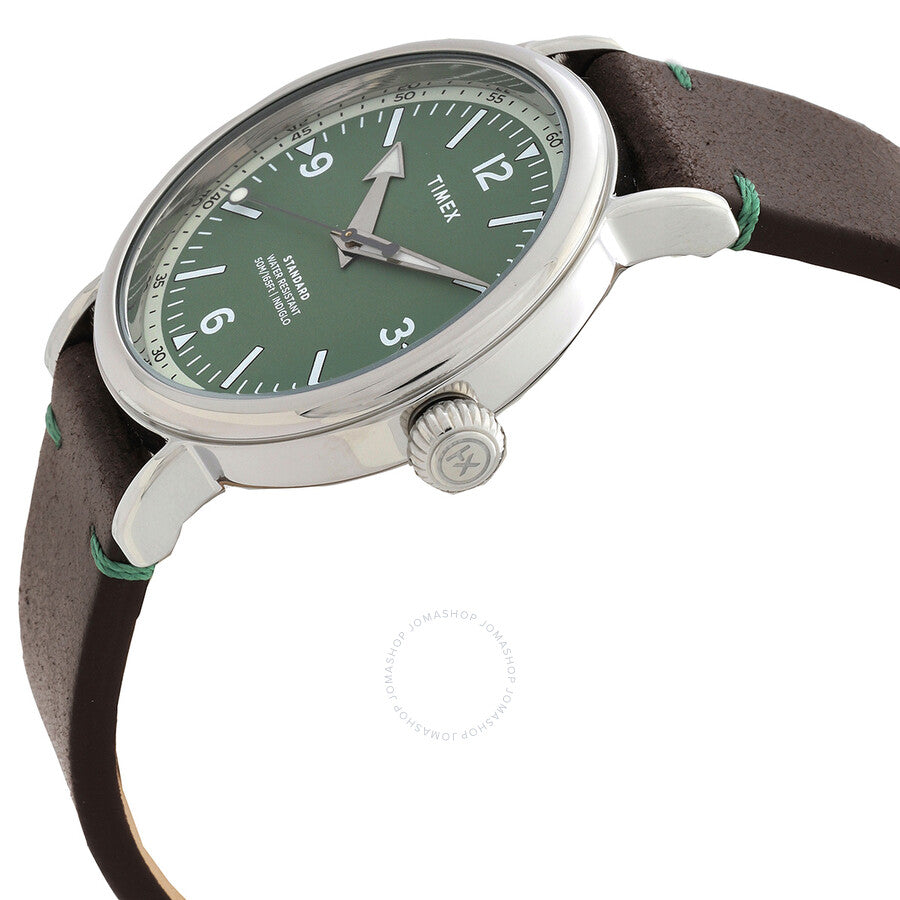 Timex Standard Quartz Green Dial Men's Watch TW2V71200VQ - The Watches Men & Co #2